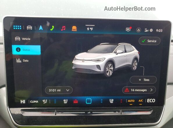 1V2WSPE85SC011202 2025 VOLKSWAGEN ID.4 Gray ხელსაწყოთა პანელის ხედი