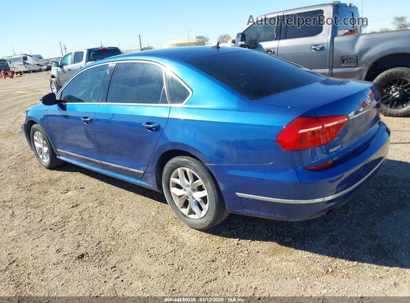 1VWAS7A37GC019425 2016 VOLKSWAGEN PASSAT Blue Задня ліва чверть