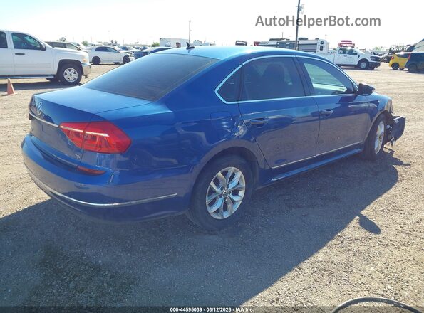 1VWAS7A37GC019425 2016 VOLKSWAGEN PASSAT Blue Задня права чверть