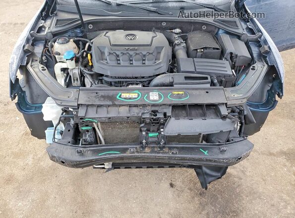 1VWBA7A30JC009530 2018 VOLKSWAGEN PASSAT Blue უკანა სალონის ხედი