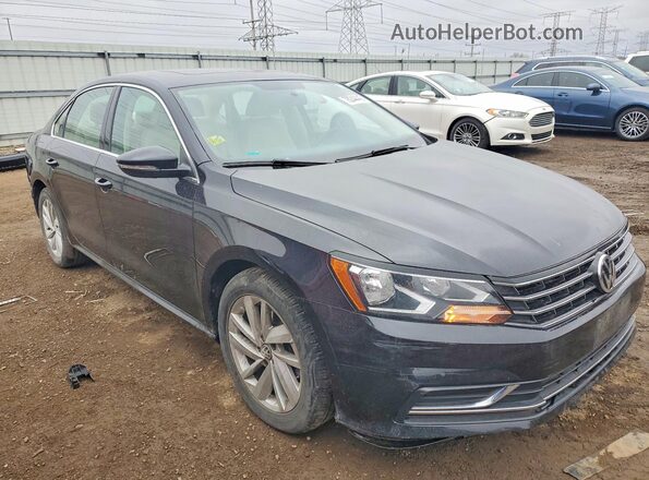 1VWBA7A3XJC008143 2018 VOLKSWAGEN PASSAT Черный Передняя правая четверть