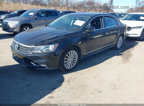 1VWBT7A37GC009656 2016 VOLKSWAGEN PASSAT Черный Передняя левая четверть