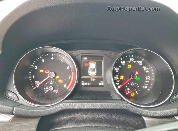 1VWCM7A3XGC016117 2016 VOLKSWAGEN PASSAT Tan Вид щитка приладів