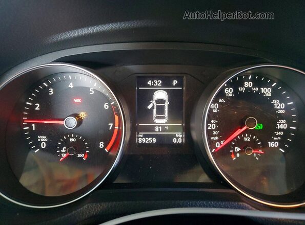 1VWDT7A3XHC065813 2017 VOLKSWAGEN PASSAT White Вид щитка приладів