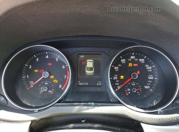 1VWLA7A32KC010457 2019 VOLKSWAGEN PASSAT Gray Widok zestawu wskaźników