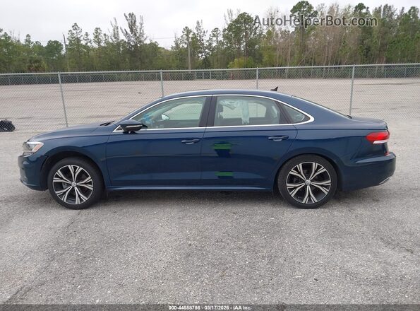 1VWSA7A32MC000106 2021 VOLKSWAGEN PASSAT Blue Widok wnętrza 360 stopni