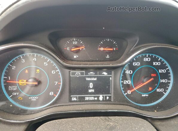 3G1BE6SM7HS612867 2017 CHEVROLET CRUZE Black Вид щитка приладів