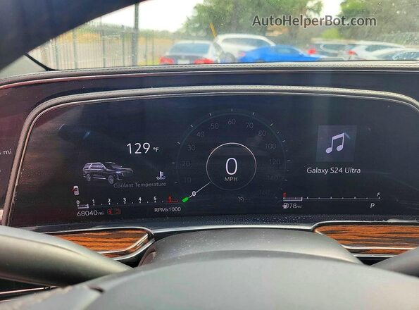 1GYS3AKLXPR190547 2023 CADILLAC ESCALADE Burgundy Widok zestawu wskaźników