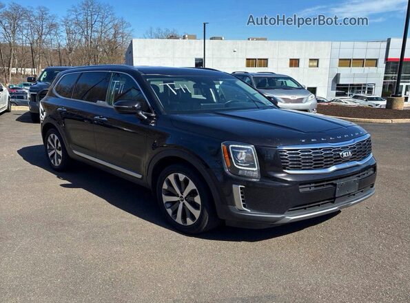 5XYP6DHCXMG162768 2021 KIA TELLURIDE Black Rear left