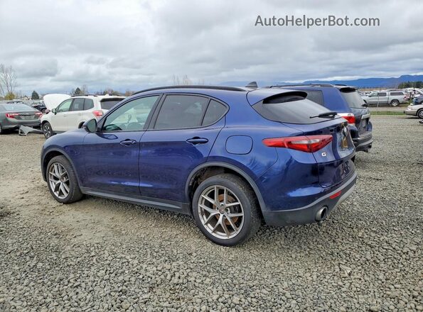 ZASFAKNN9J7B85530 2018 ALFA ROMEO STELVIO Blue Задня права чверть