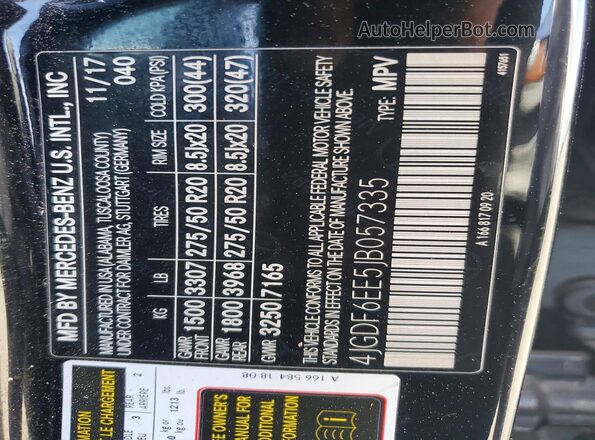 4JGDF6EE5JB057335 2018 MERCEDES-BENZ GLS Black 