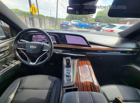 1GYS3AKLXPR190547 2023 CADILLAC ESCALADE Burgundy Widok tylnych siedzeń