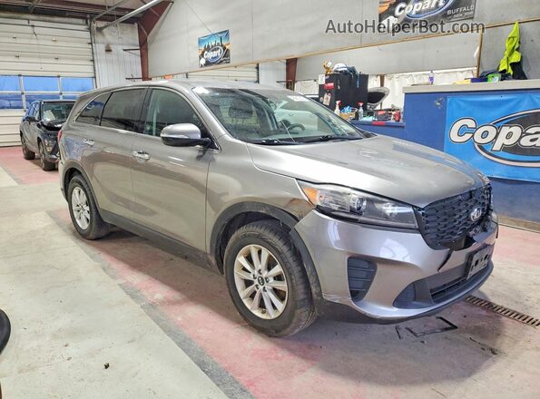 5XYPG4A56KG446582 2019 KIA SORENTO Silver 