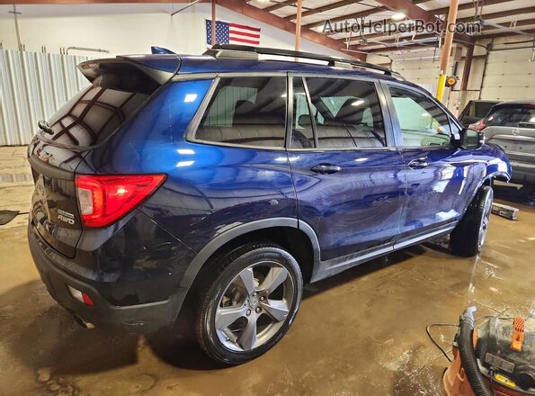5FNYF8H95KB001295 2019 HONDA PASSPORT Blue Przód prawy