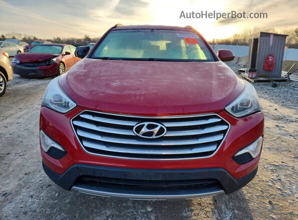 KM8SMDHF5GU143294 2016 HYUNDAI SANTA Red Вид ззаду