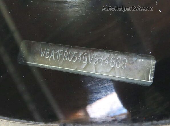 WBA1F9C54GV544669 2016 BMW 2 SERIES Black Widok wnętrza z tyłu
