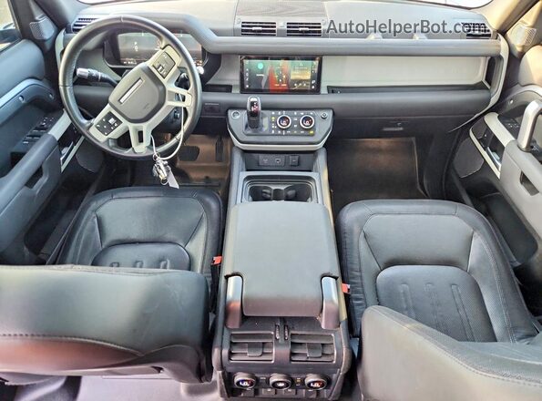 SALE27RU2M2040338 2021 LAND ROVER DEFENDER Gray Instrument cluster view
