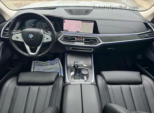 5UXCW2C00M9H53341 2021 BMW X7 Белый Вид задних сидений
