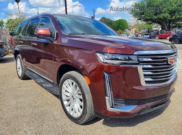 1GYS3AKLXPR190547 2023 CADILLAC ESCALADE Burgundy Tył lewy