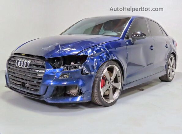 WAUB1GFF6KA100141 2019 AUDI S3 Blue Հետևի աջ