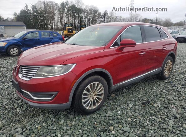 2LMTJ8KR1GBL31618 2016 LINCOLN MKX Красный Задняя левая четверть