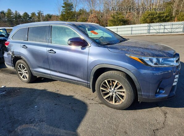 5TDJZRFH9KS952975 2019 TOYOTA HIGHLANDER Синий 
