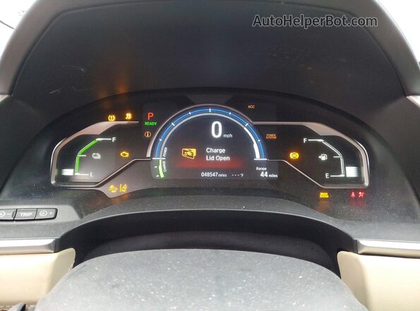 JHMZC5F15KC000166 2019 HONDA CLARITY White Widok tylnych siedzeń