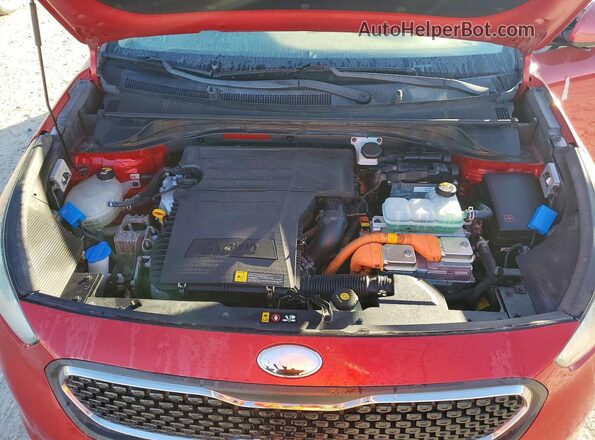 KNDCC3LC4K5224227 2019 KIA NIRO Red Widok komory silnika