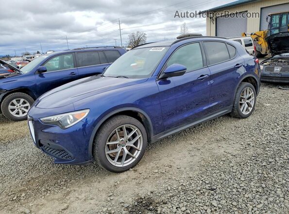 ZASFAKNN9J7B85530 2018 ALFA ROMEO STELVIO Blue Задня ліва чверть