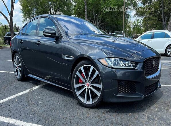 SAJAG4FV7KCP48855 2019 JAGUAR XF Charcoal უკანა მარცხენა