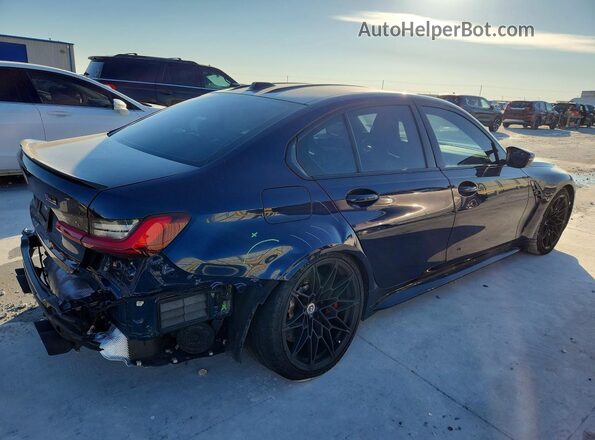WBS43AY04PFN35500 2023 BMW M3 Синий Задняя правая четверть