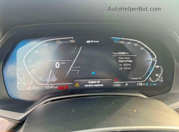 5UXTA6C03P9N92460 2023 BMW X5 Black Вид салону спереду