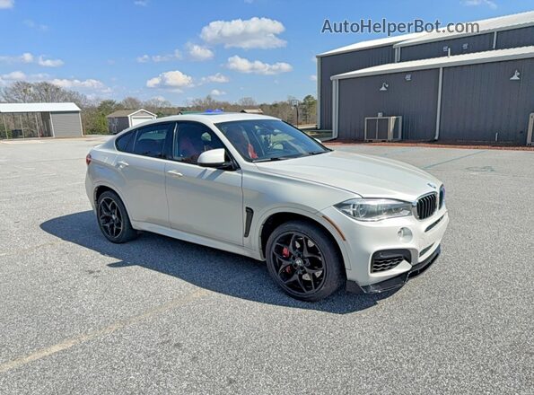 5YMKW8C30H0U72441 2017 BMW X6 White 