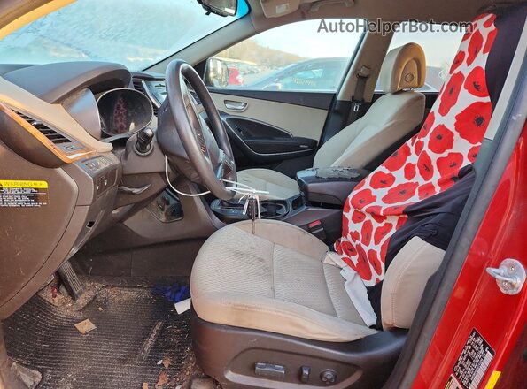 KM8SMDHF5GU143294 2016 HYUNDAI SANTA Red Вид панелі приладів