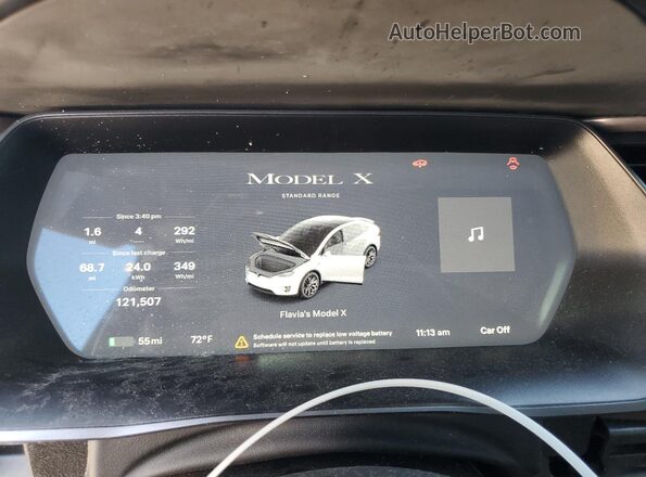 5YJXCAE21KF162987 2019 TESLA MODEL X Gray 