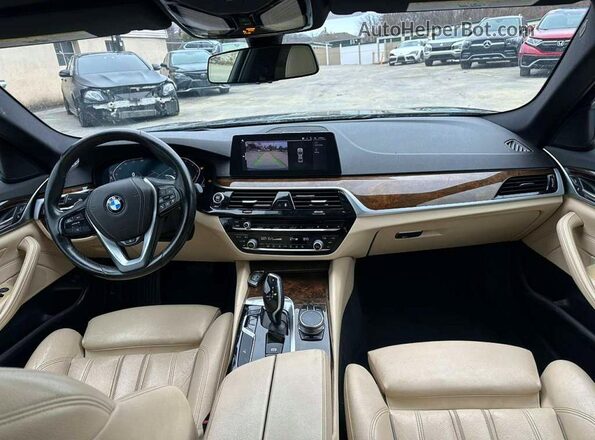 WBAJR7C00LWW62917 2020 BMW 5 SERIES Black Instrument cluster view