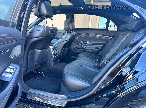 WDDUG6EB4KA439487 2019 MERCEDES-BENZ S-CLASS Черный Вид задних сидений