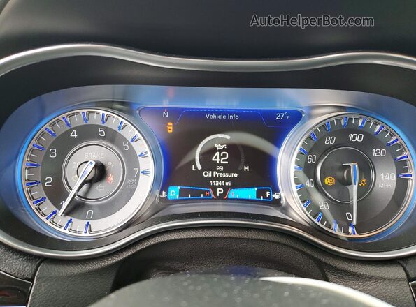 2C3CCAAGXPH605000 2023 CHRYSLER 300 Black Instrument cluster view