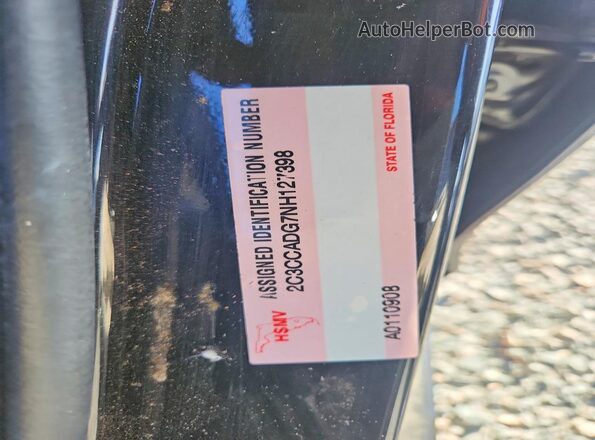 2C3CCADG7NH127398 2022 CHRYSLER 300 Black Engine compartment view