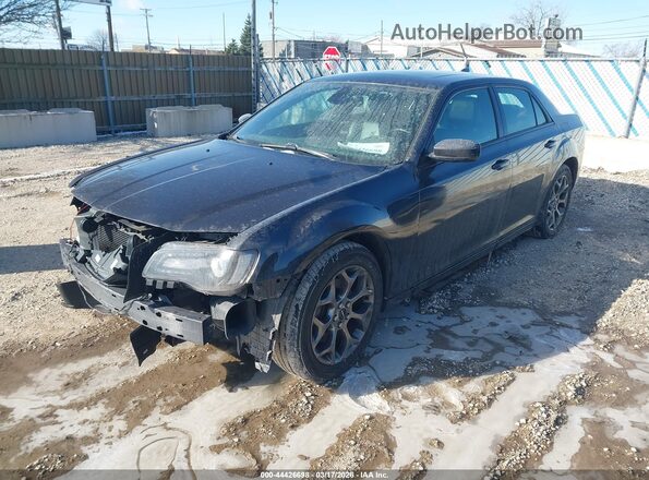 2C3CCAGGXGH194687 2016 CHRYSLER 300 Black Առջևի ձախ երեք քառորդ տեսարան