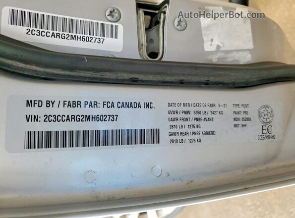 2C3CCARG2MH602737 2021 CHRYSLER 300 Silver 