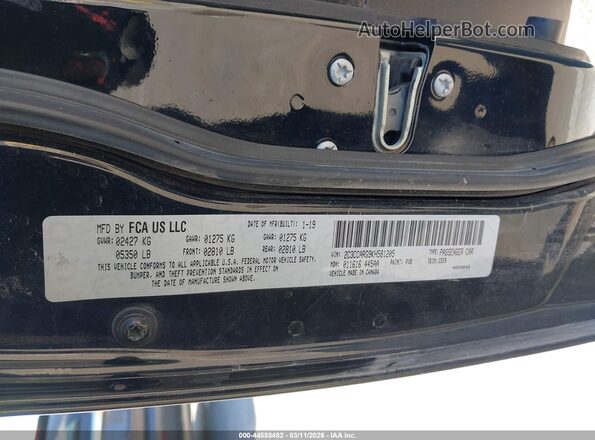 2C3CCARG9KH581205 2019 CHRYSLER 300 Black Widok komory silnika
