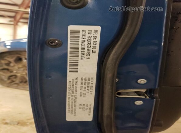 2C3CCASG6NH121319 2022 CHRYSLER 300 Blue Engine compartment view