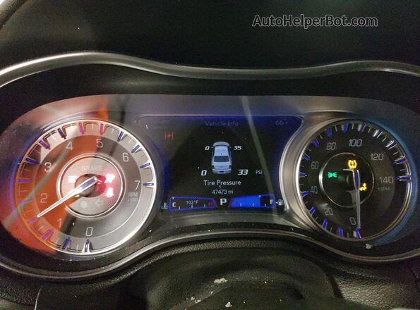 2C3CCASG6NH121319 2022 CHRYSLER 300 Blue Instrument cluster view