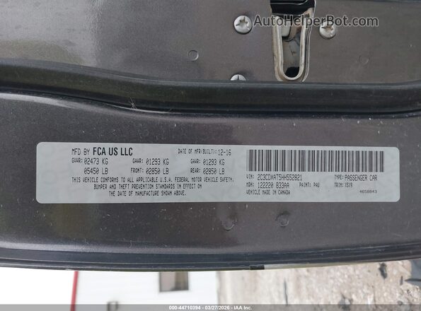 2C3CDXAT5HH552821 2017 DODGE CHARGER Gray Շարժիչի բաժամունքի տեսք
