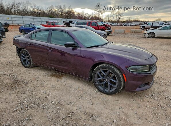 2C3CDXBG0LH157830 2020 DODGE CHARGER Фиолетовый Передняя правая четверть
