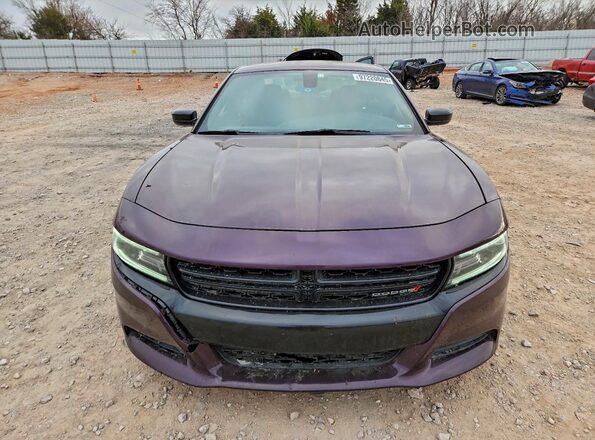 2C3CDXBG0LH157830 2020 DODGE CHARGER Фиолетовый Вид спереди
