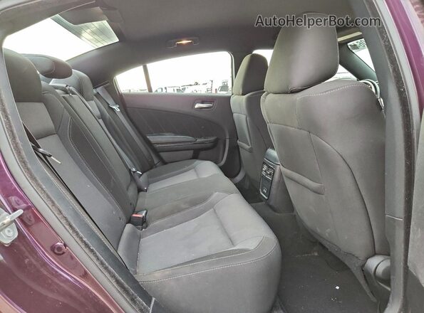 2C3CDXBG0LH157830 2020 DODGE CHARGER Фиолетовый Вид задних сидений