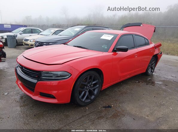 2C3CDXBG0MH608210 2021 DODGE CHARGER Red Przód lewy