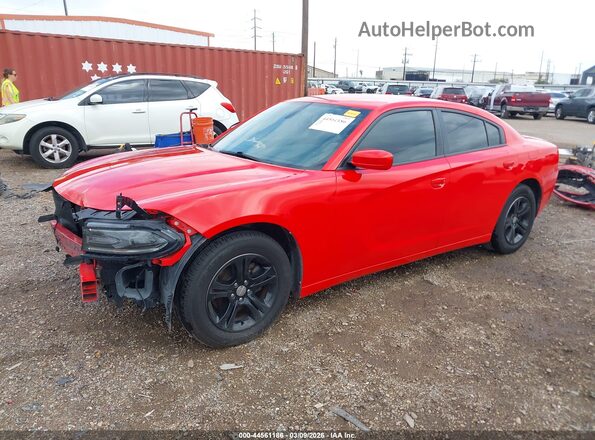 2C3CDXBG1KH673306 2019 DODGE CHARGER Red წინა მარცხენა ხედი სამი მეოთხედიდან